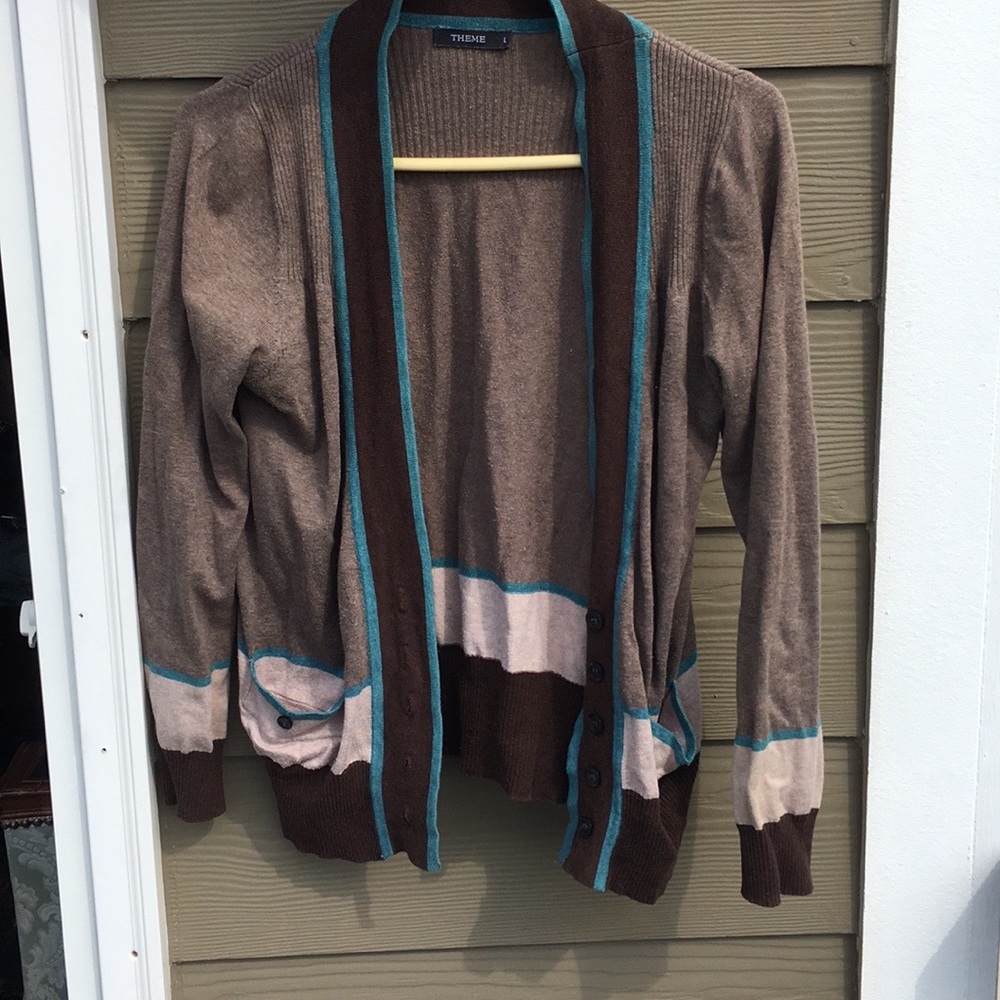Theme cardigan sweater